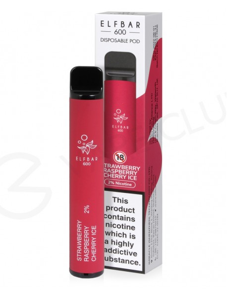 Capsuna Zmeura Cirese ICE Bar 20mg - 600 pufuri